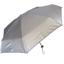 Серебряное покрытие против УФ -путешествия Портативный крошечный компактный 5 -разраздельный зонтик для наружного